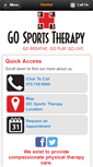 Mobile Screenshot of gosportstherapy.com